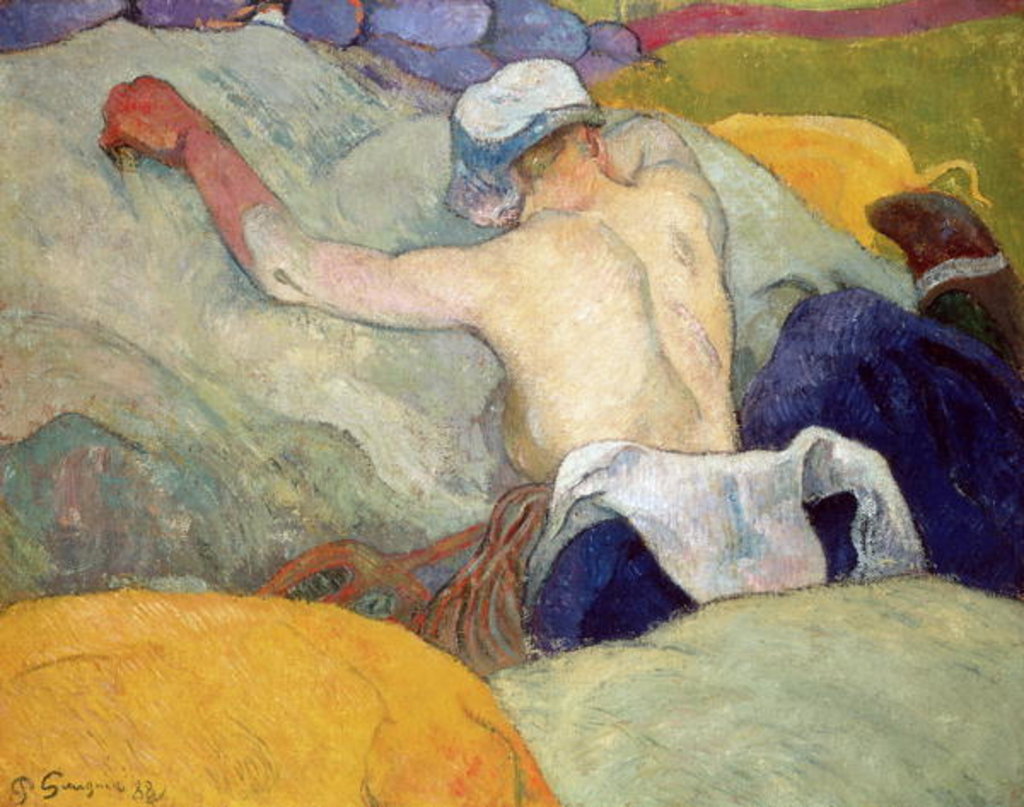 Detail of Woman with Pigs, 1888 by Paul Gauguin