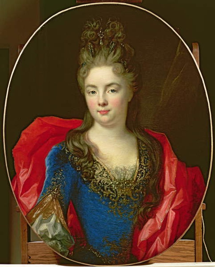 Detail of Portrait of Anne-Genevieve of Levis-Ventadour, Princess of Rohan, 1696 by Nicolas de Largilliere