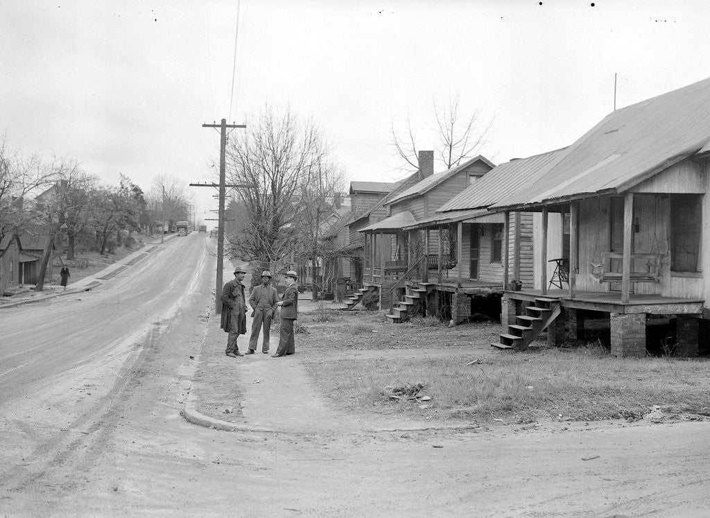 Detail of High Point, North Carolina - Housing. Homes of colored workers in High Point, North Carolina, 1936 by Lewis Hine