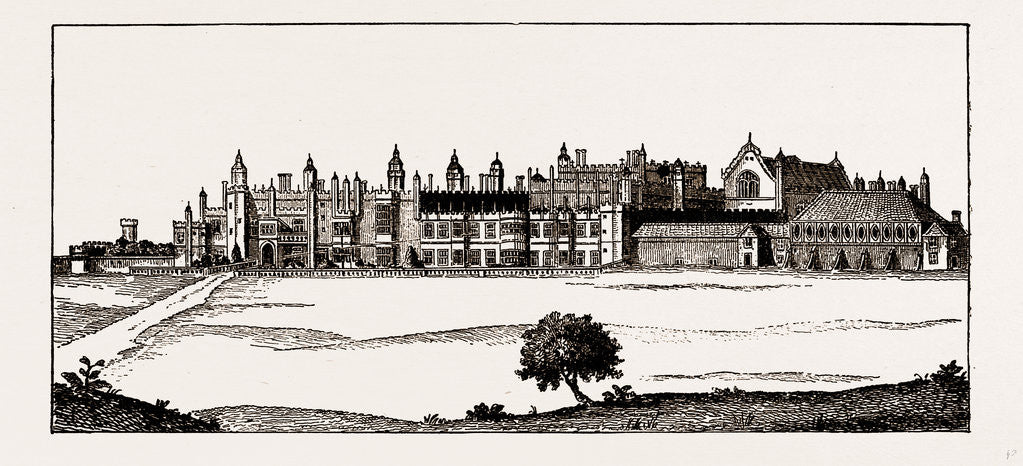 Detail of Hampton Court, As Finished By King Henry VIII by Anonymous