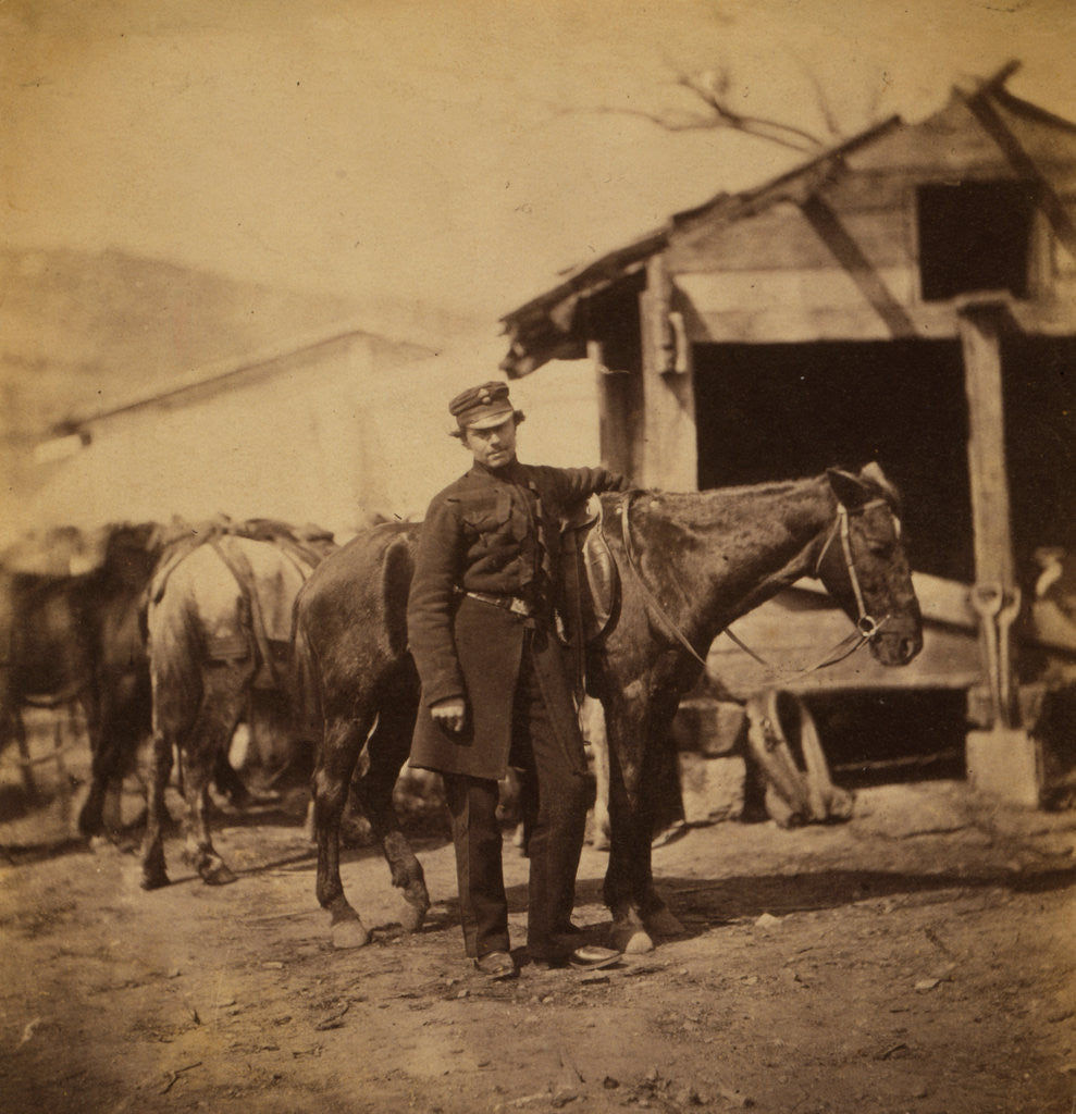 Detail of Captain Bathurst, Grenadier Guards, Crimean War by Roger Fenton