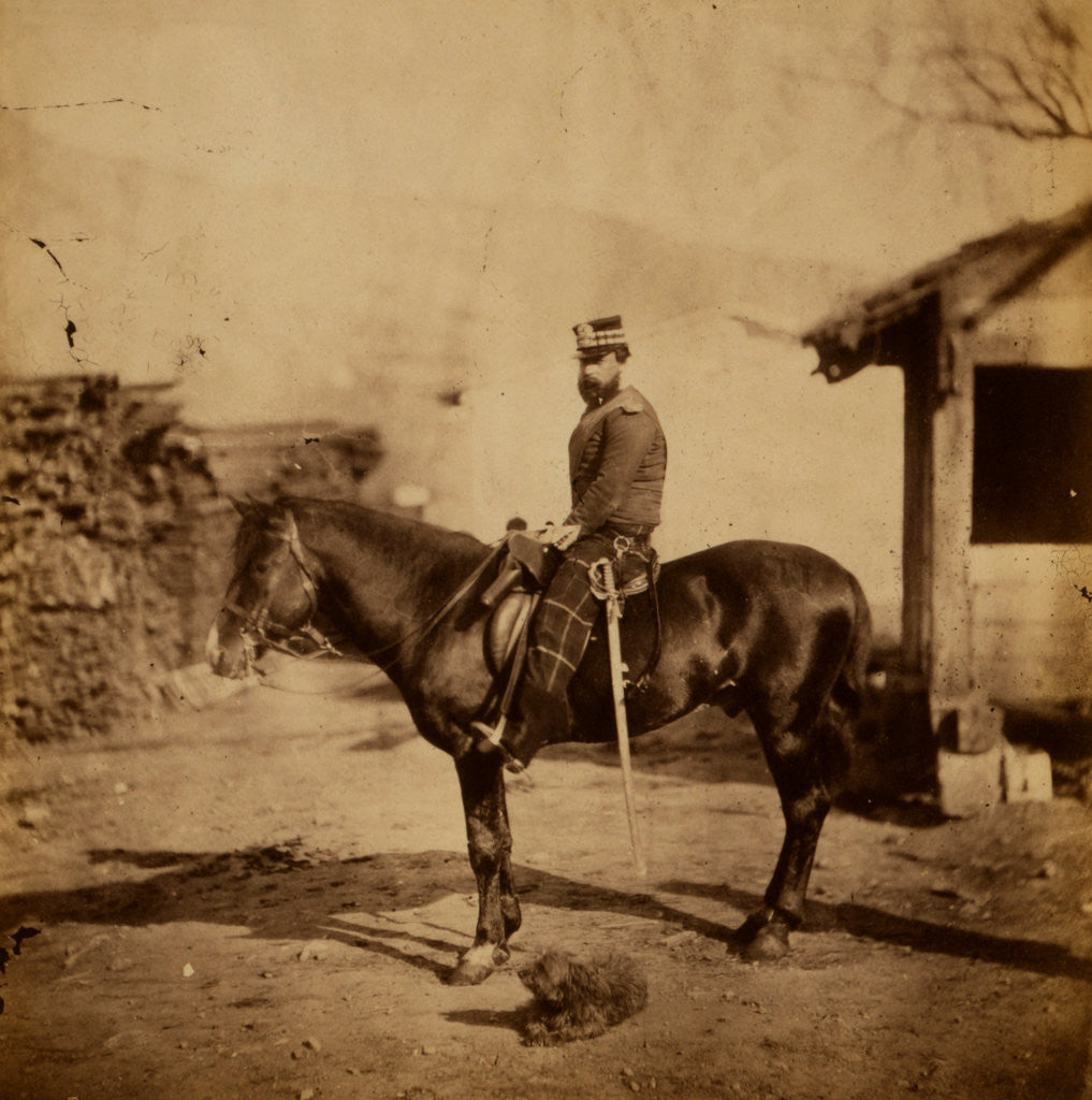 Detail of Viscount Kirkwall, Captain 71st Highlanders, Crimean War by Roger Fenton