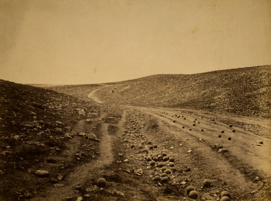 Detail of The valley of the shadow of death, Crimean War by Roger Fenton