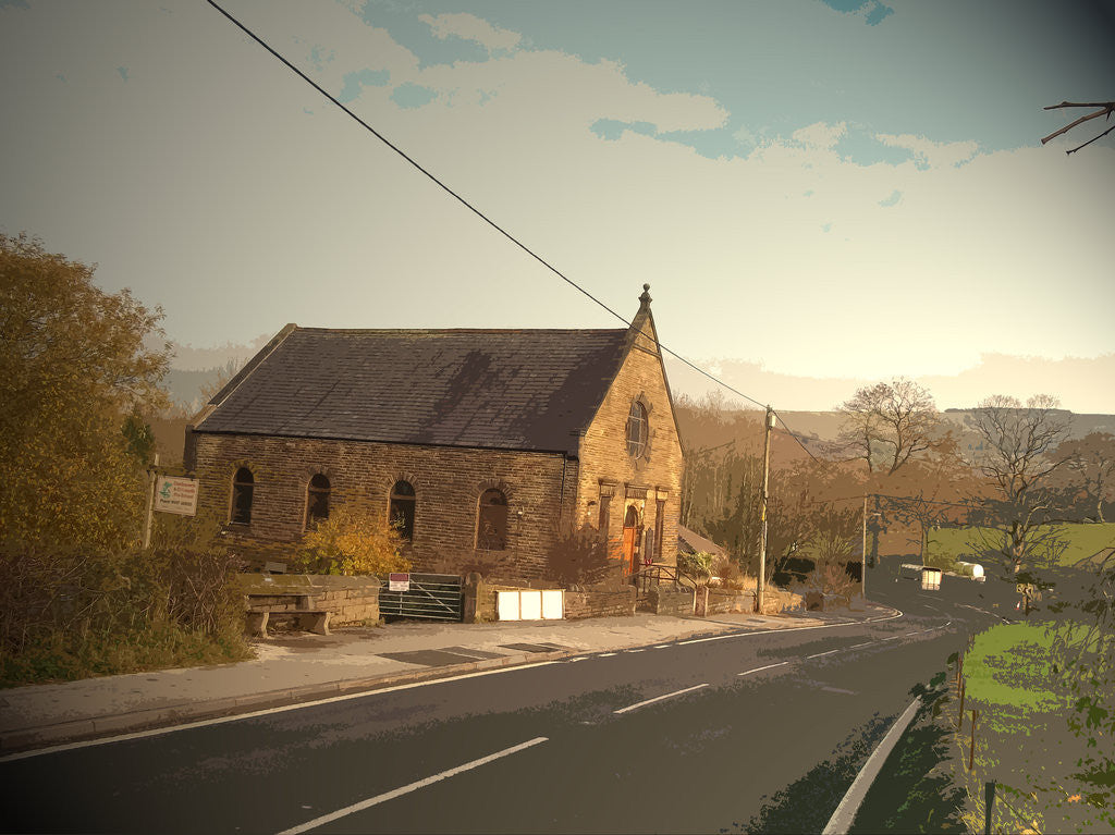 Detail of Chisworth Methodist Church by Sarah Smith