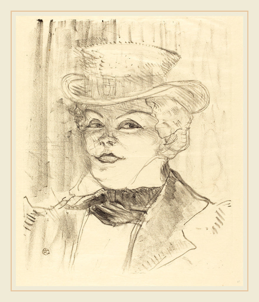 Detail of Mme. Réjane, 1898 by Henri de Toulouse-Lautrec