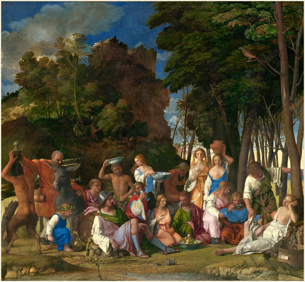 Detail of Italian, The Feast of the Gods by Giovanni Bellini and Titian