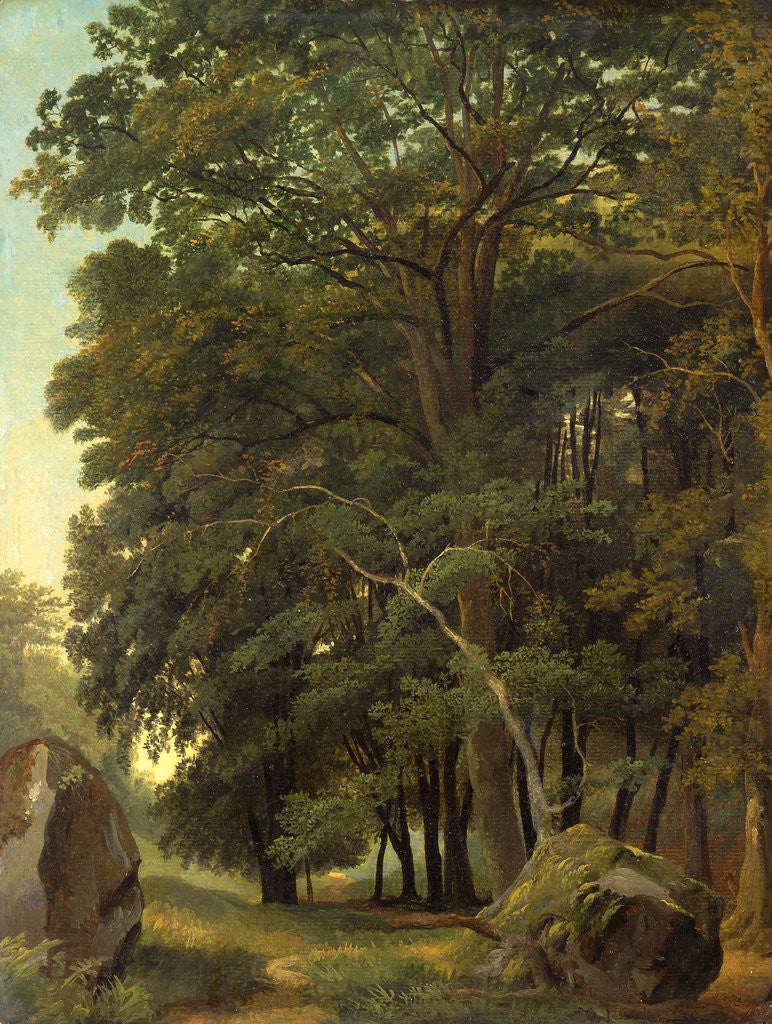 Detail of A Wooded Landscape by Ramsay Richard Reinagle