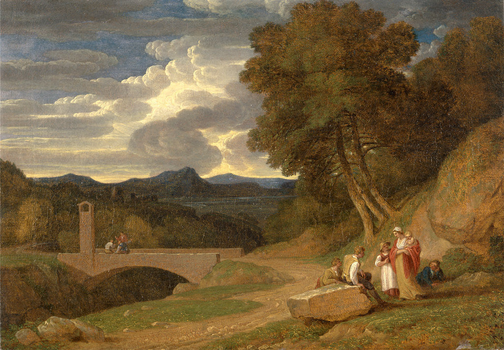 Detail of An Italianate Landscape by John White Abbott