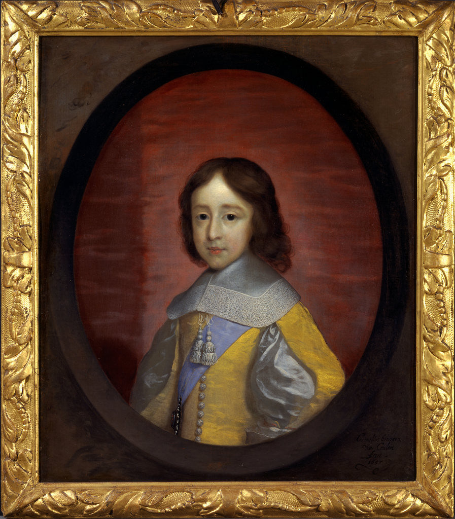 Detail of William III, Prince of Orange, as a child William III of Orange, Aged 7 by Cornelius Johnson