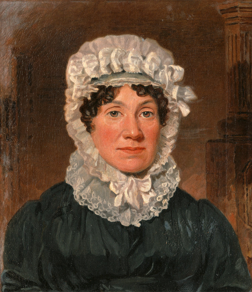 Detail of Portrait of Mrs. Ben Marshall by Lambert Marshall