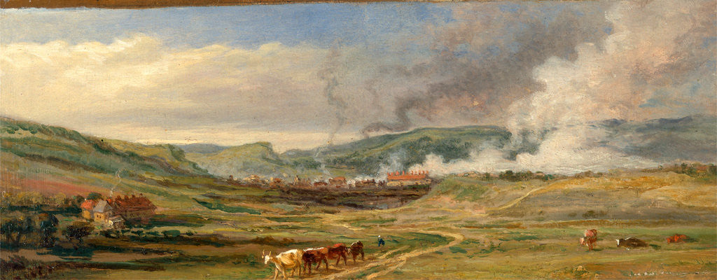 Detail of Landscape near Swansea, South Wales by James Ward