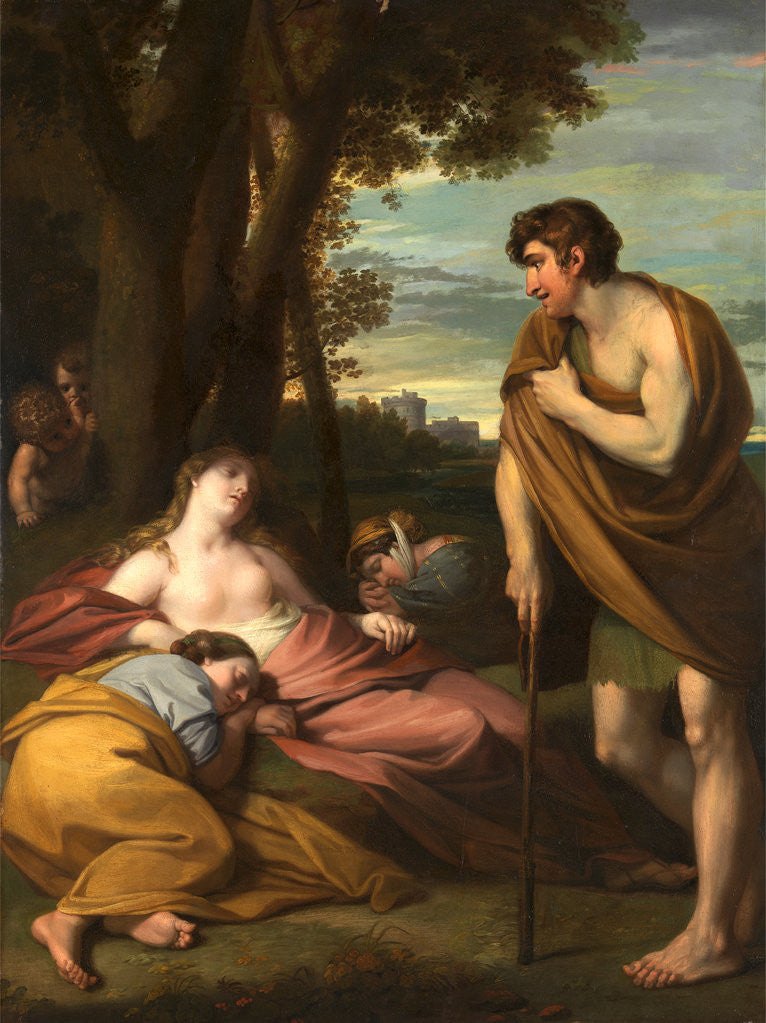 Detail of Cymon and Iphigenia by Benjamin West