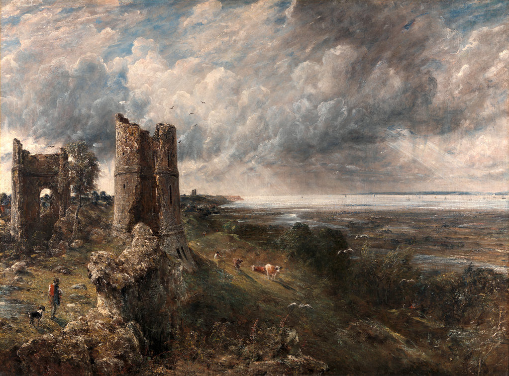 Detail of Hadleigh Castle, The Mouth of the Thames - Morning after a Stormy Night by John Constable