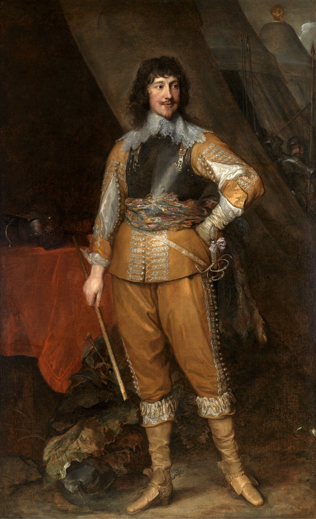 Detail of Mountjoy Blount, Earl of Newport by Anthony Van Dyck