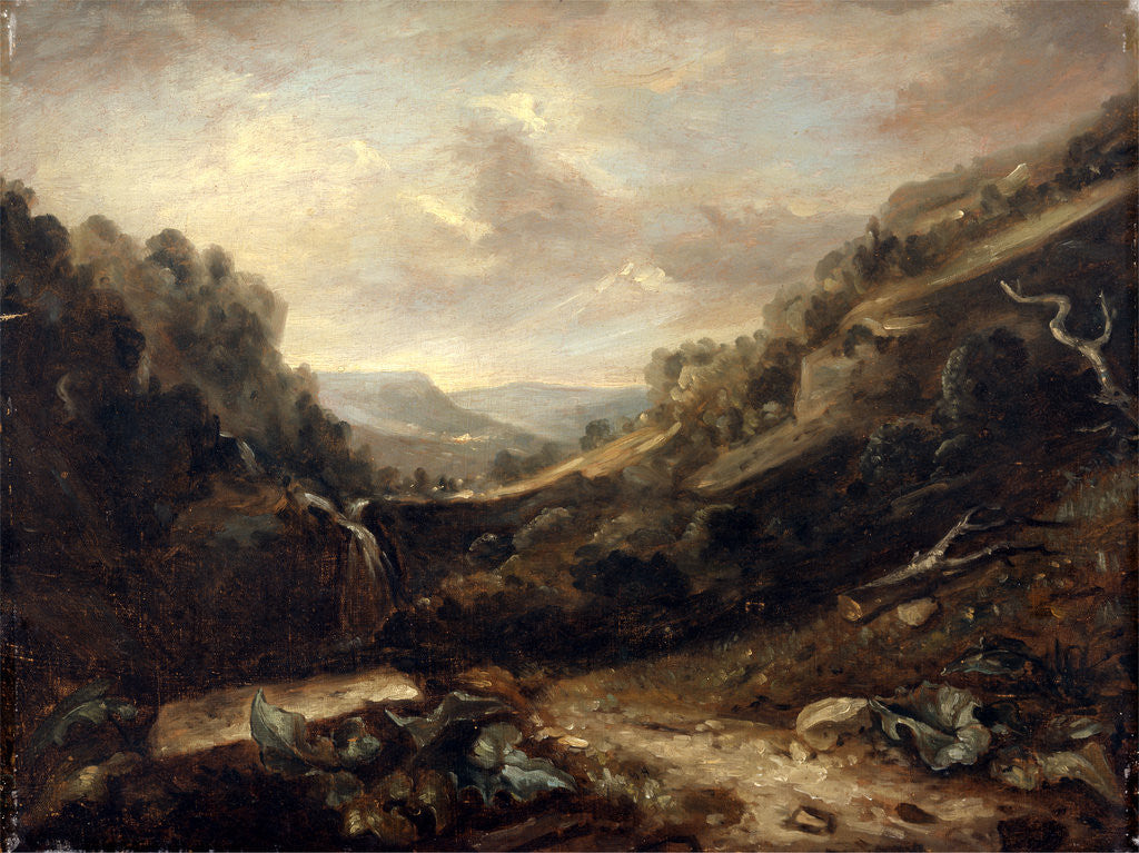 Detail of West Country Landscape by Benjamin Barker