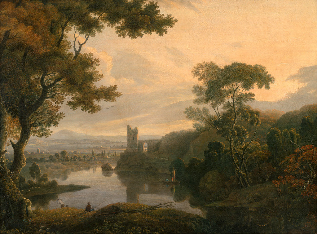 Detail of River Landscape by George Barret