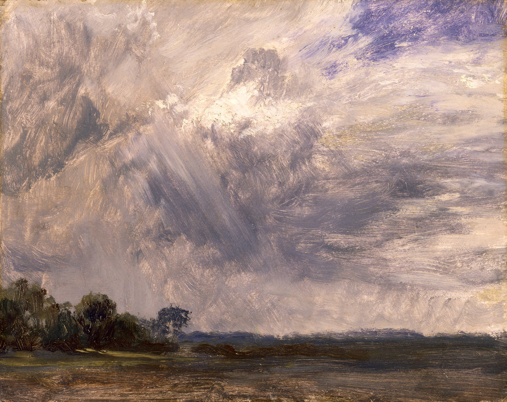 Detail of Study of a Cloudy Sky Cloud study Landscape with Grey Windy Sky by John Constable