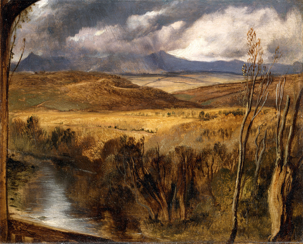 Detail of A Highland Landscape by Sir Edwin Henry Landseer