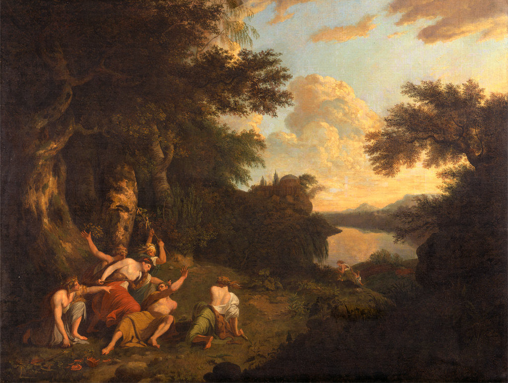 Detail of The Death of Orpheus by Thomas Jones