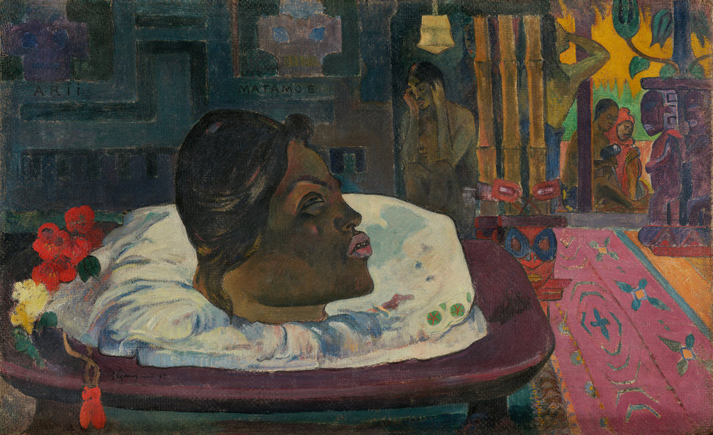 Detail of Arii Matamoe (The Royal End) by Paul Gauguin