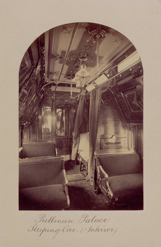 Detail of Pullman Palace Sleeping Car (Interior) by Carleton Watkins