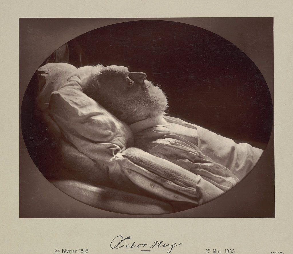 Detail of Victor Hugo on His Deathbed by Nadar [Gaspard Félix Tournachon]