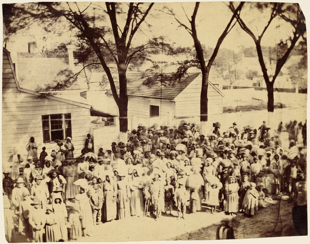 Detail of Slaves, J. J. Smith's Plantation, near Beaufort, South Carolina by Timothy H. O'Sullivan