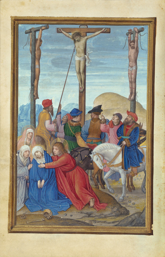 Detail of The Piercing of Christ's Side by Simon Bening