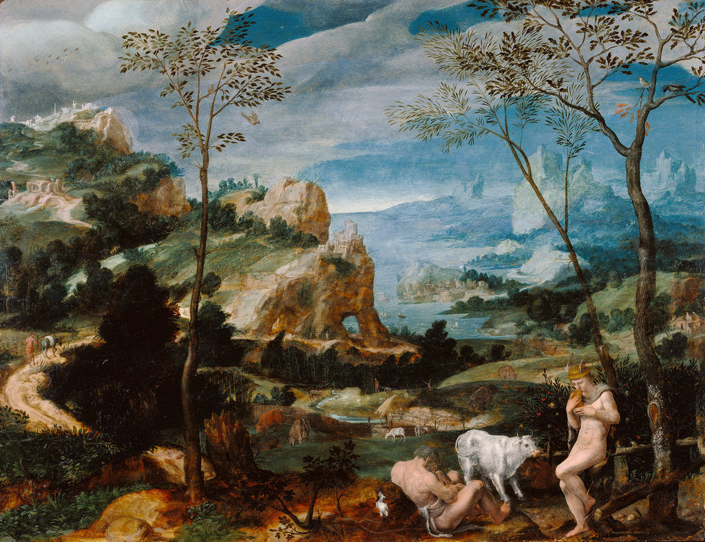 Detail of Landscape with Mercury and Argus by Anonymous