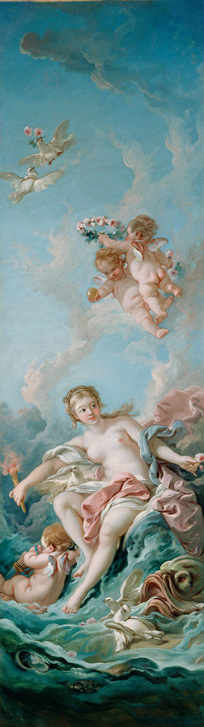 Detail of Venus on the Waves by François Boucher