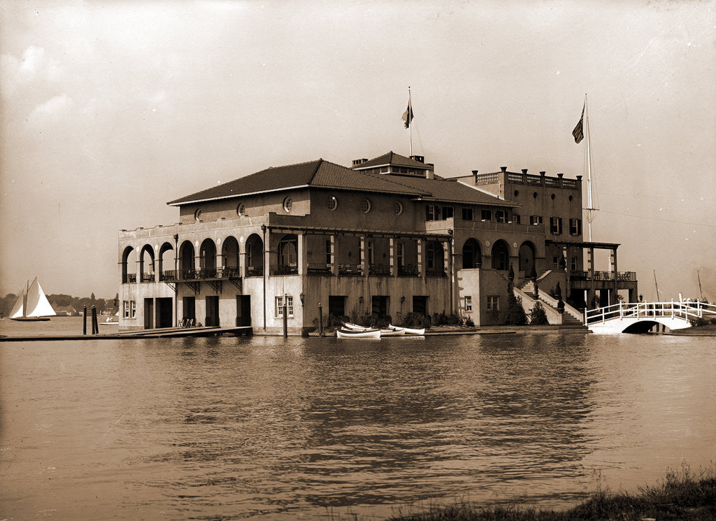 Detail of Detroit Boat Club, Belle Isle Park by Anonymous