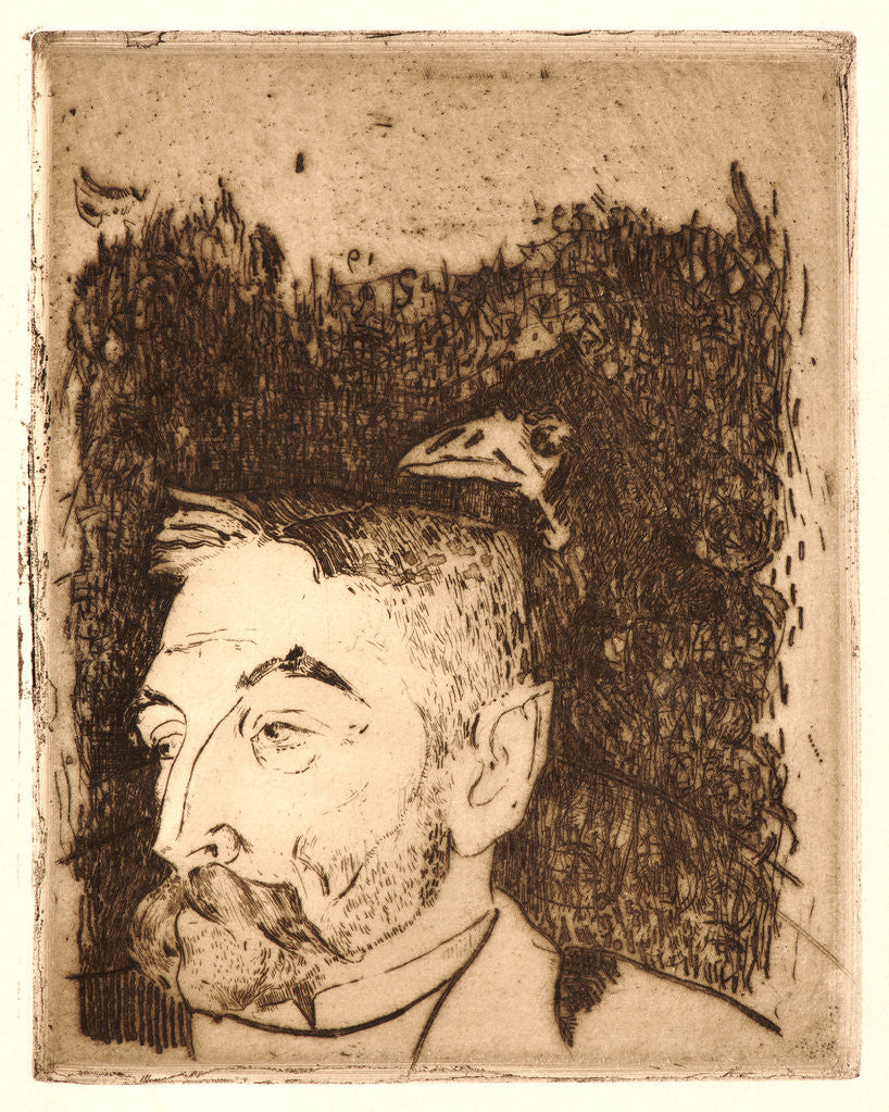 Detail of Portrait of the Poet, Stéphane Mallarmé, 1891 by Paul Gauguin