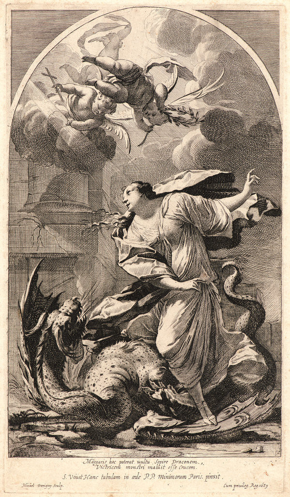 Detail of St. Margaret with the Dragon, 1639 by Michel Dorigny