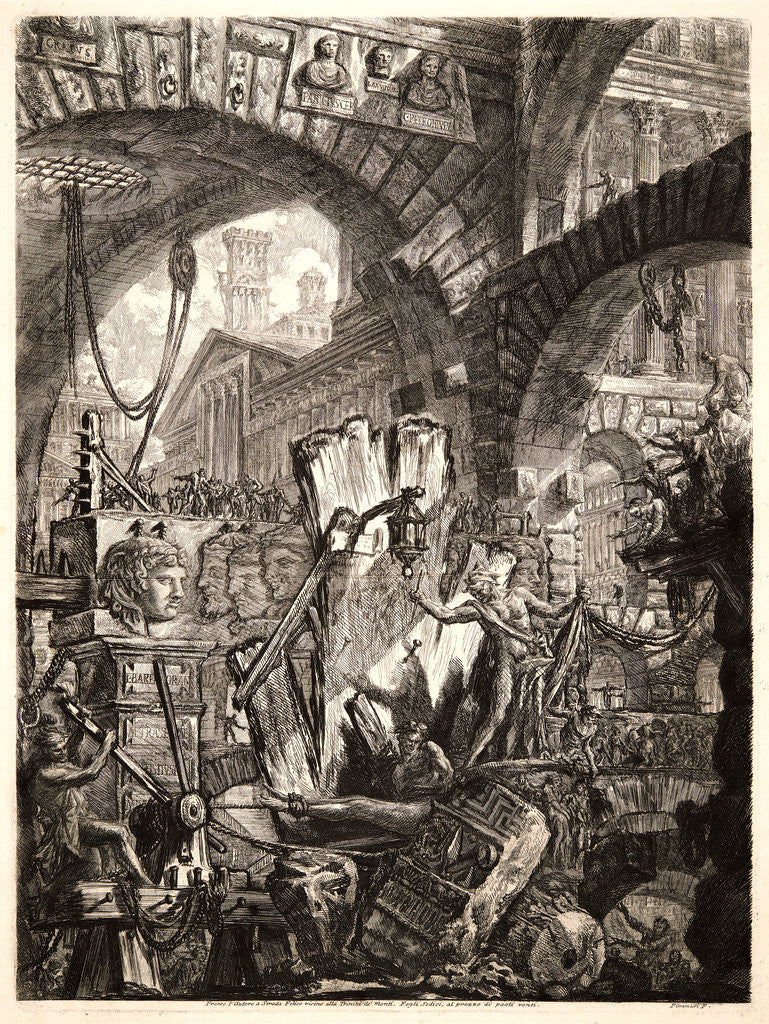 Detail of The Man on the Rack, 1761 by Giovanni Battista Piranesi