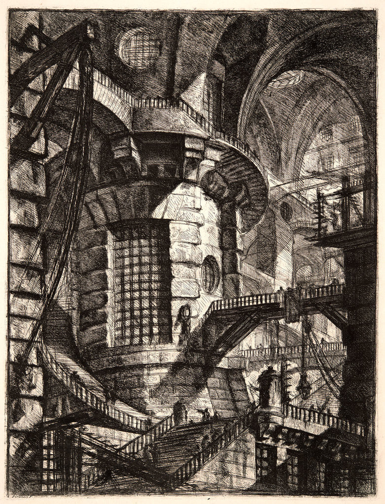 Detail of The Round Tower, 1761 by Giovanni Battista Piranesi