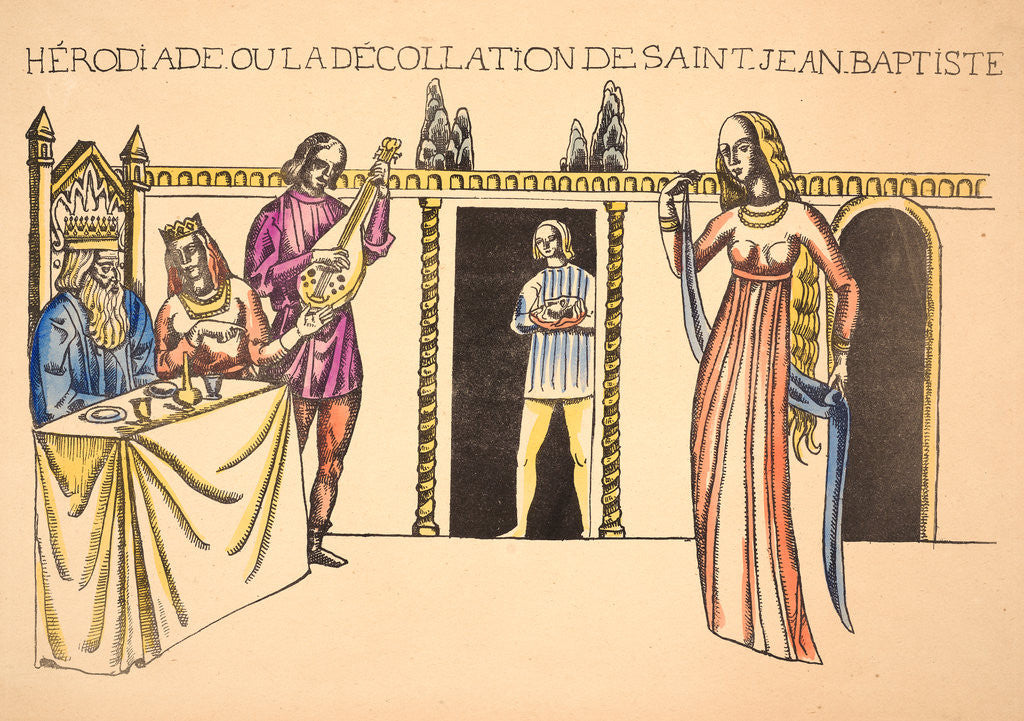 Detail of Herodias, or the Beheading of John the Baptist (Hérodiade, ou la decollation de St. Jean-Baptiste), ca. 1894-1895 by Émile Bernard