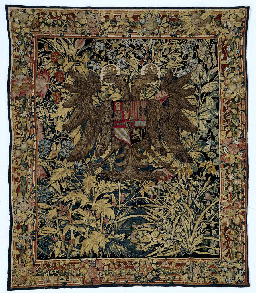 Detail of Tapestry with the arms of Emperor Charles V by Wilhelm de Pannemaker