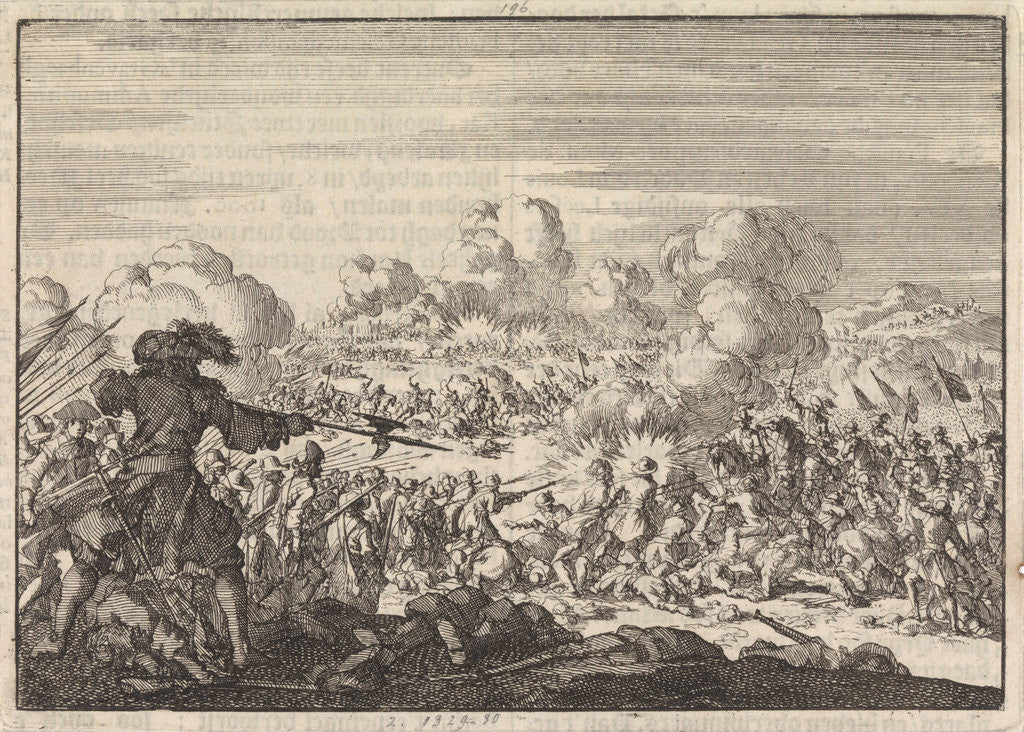 Detail of Battle of Seneffe, 1674 by Pieter van der Aa I