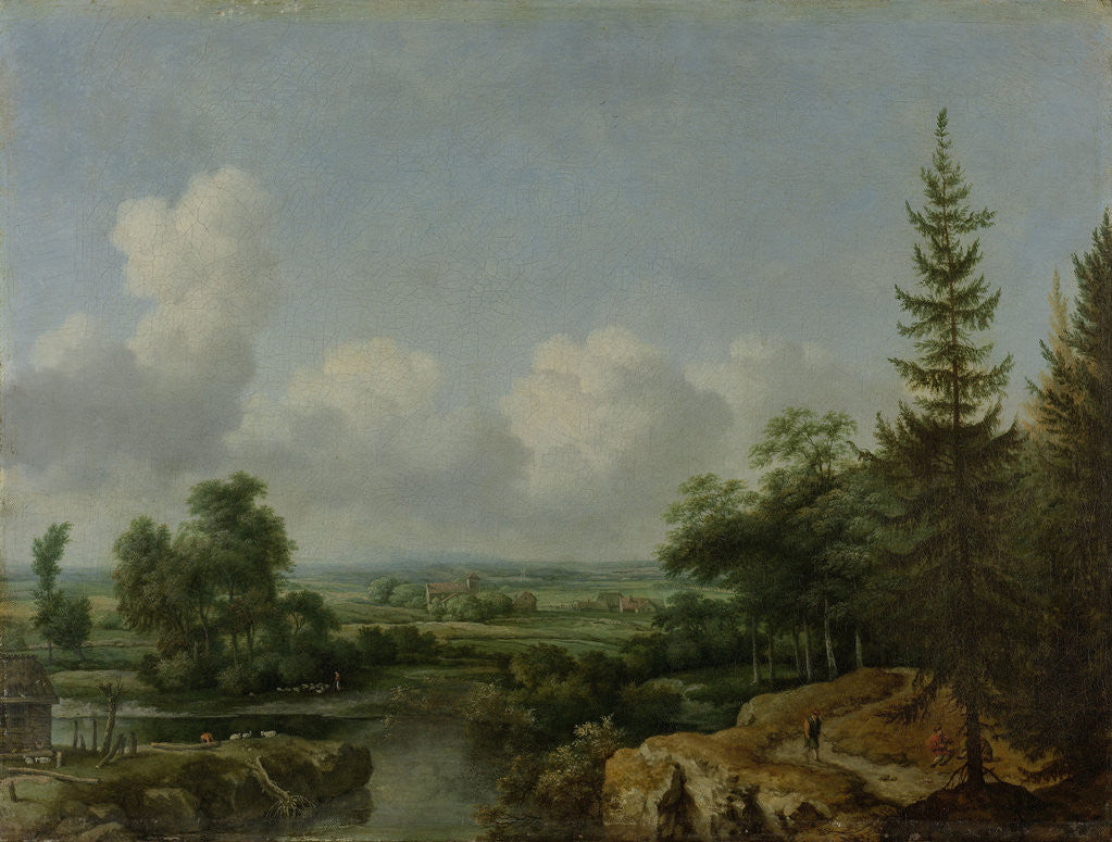 Detail of Swedish Landscape Sweden by Allaert van Everdingen