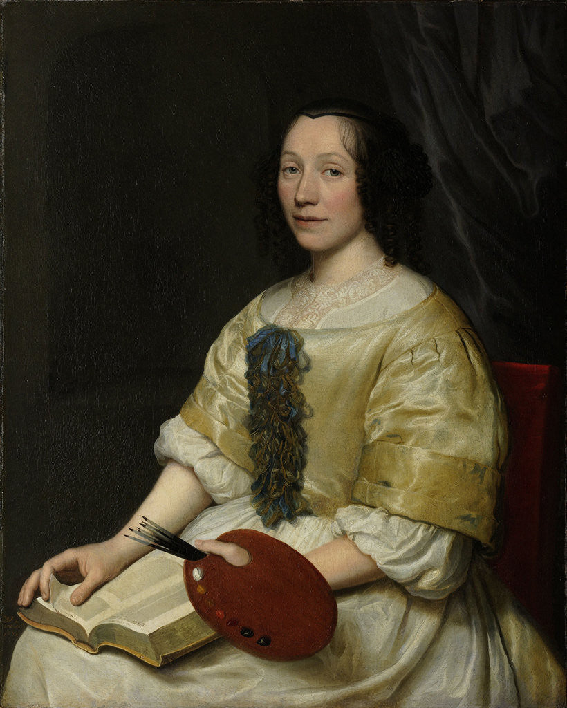 Detail of Maria van Oosterwijck, Flower painter by Wallerant Vaillant