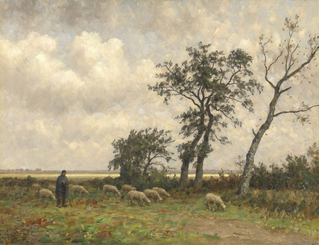 Detail of Landscape in Drenthe, The Netherlands by Alphonse Stengelin