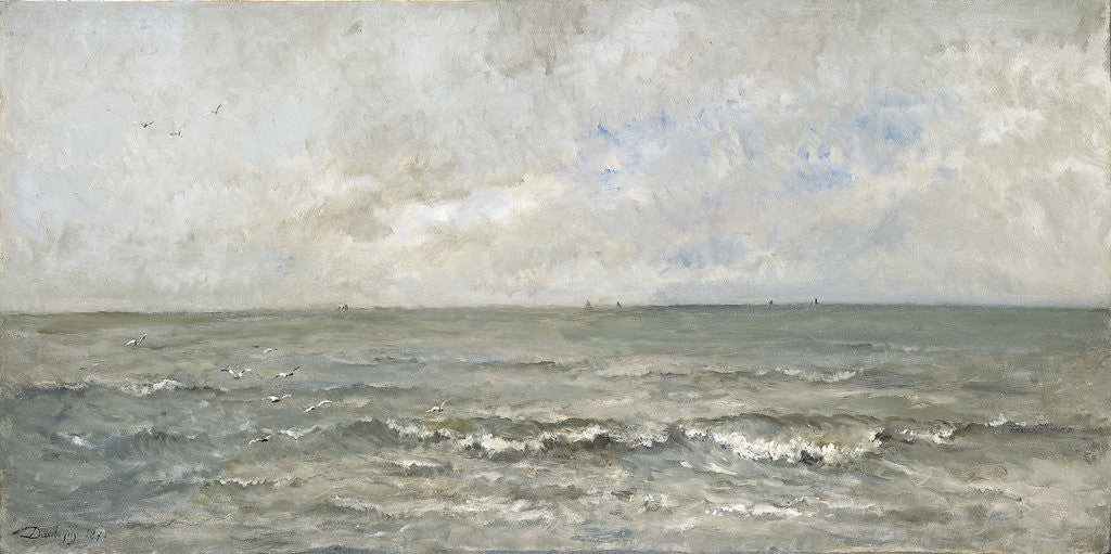 Detail of Seascape by Charles François Daubigny