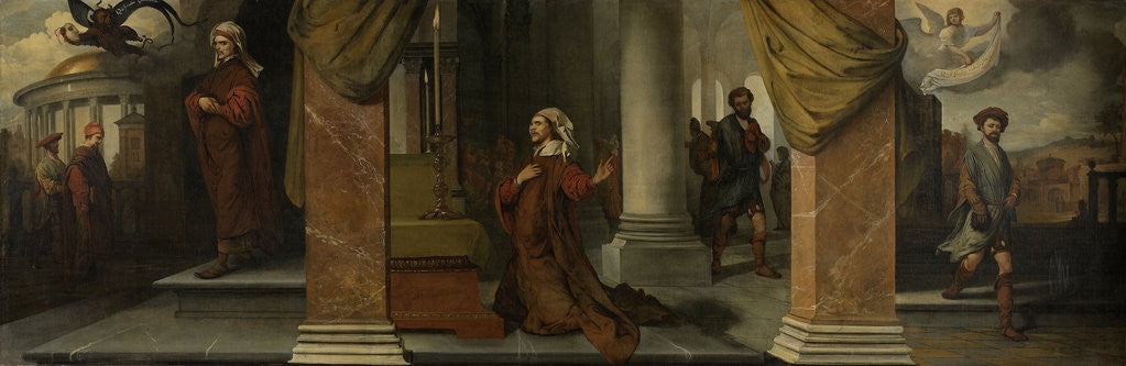 Detail of The Parable of the Pharisee and the Publican (Tax Collector) by Barent Fabritius