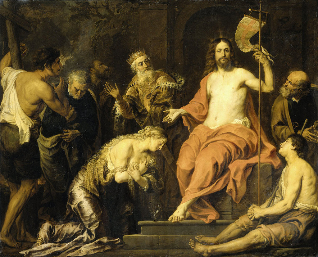 Detail of Christ and the Penitent Sinners by Gerard Seghers