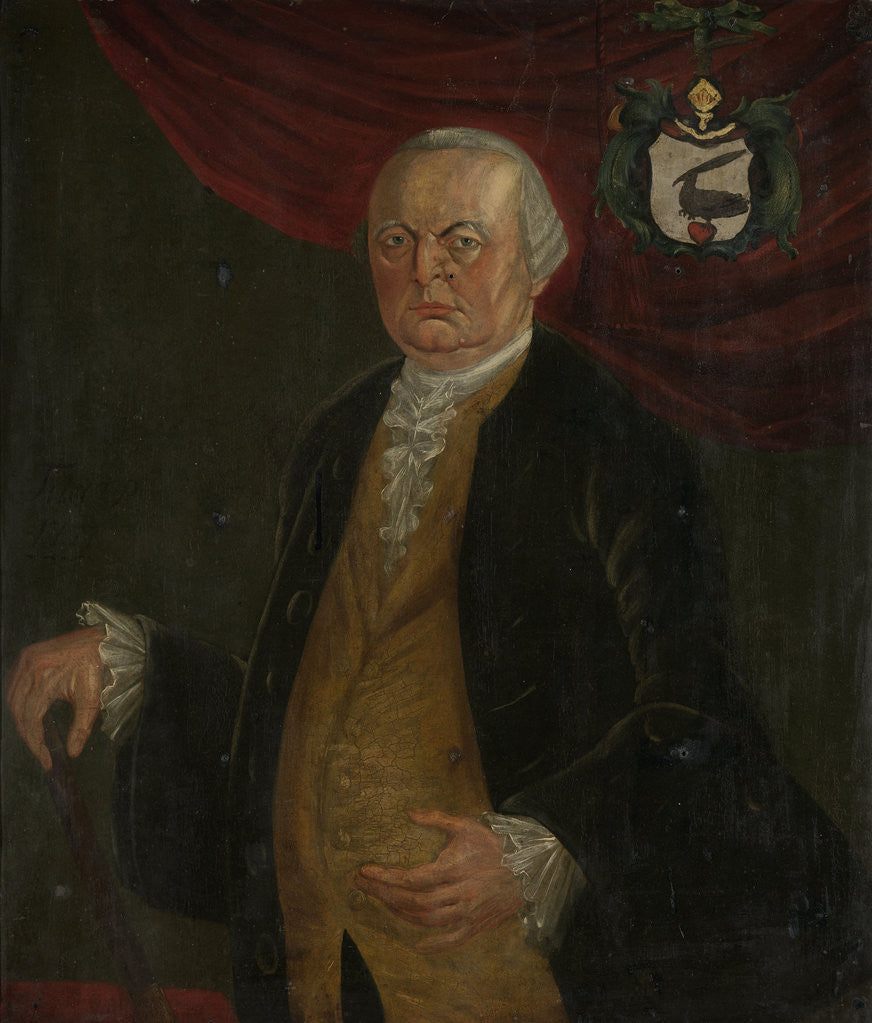 Detail of Portrait of Reinier de Klerk, Governor-General of the Dutch East India Company by Franciscus Josephus Fricot