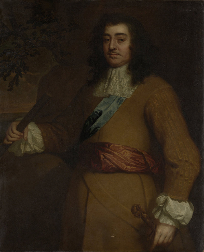 Detail of Portrait of George Monck, 1st Duke of Albemarle, English Admiral and Statesman by Workshop of Peter Lely