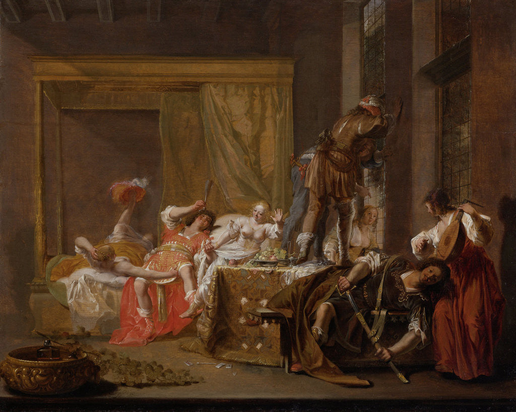 Detail of Scene from the Wedding of Messalina and Gaius Silius by Nicolaes Knüpfer