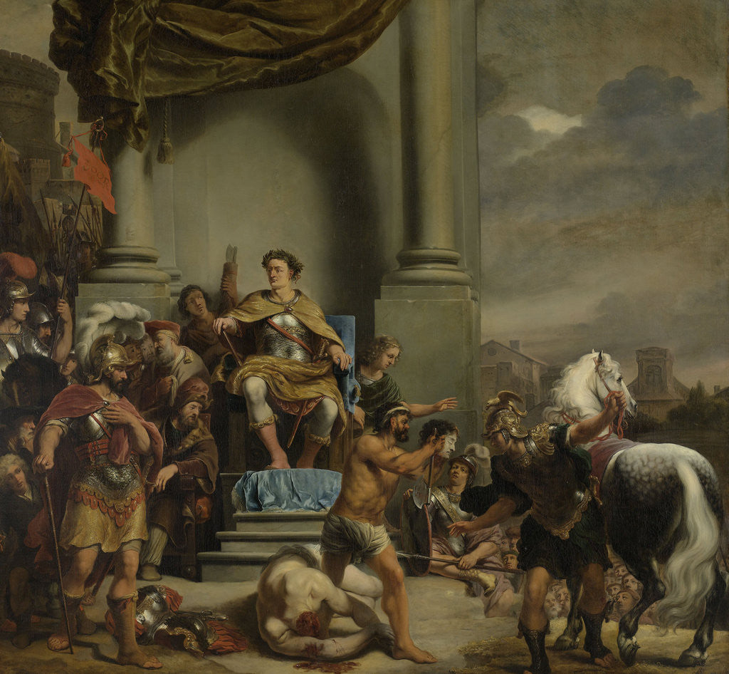 Detail of Consul Titus Manlius Torquatus Orders the Beheading of his Son by Ferdinand Bol