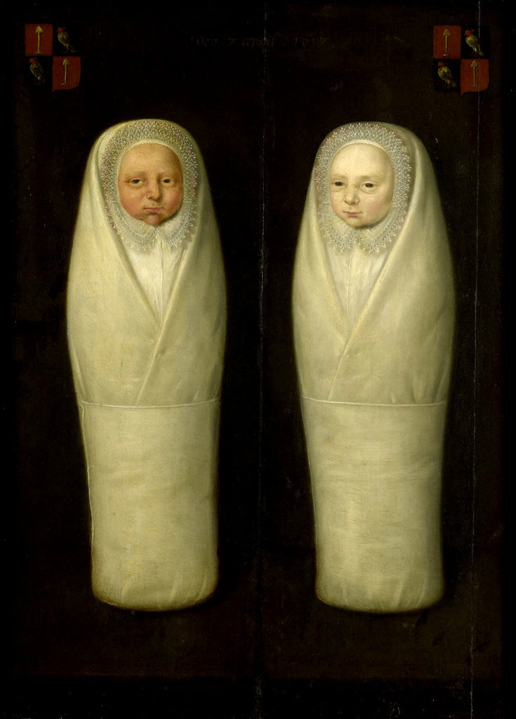 Detail of Portrait of Swaddled Twins: The Early-Deceased Children of Jacob de Graeff and Aeltge Boelens by Anonymous