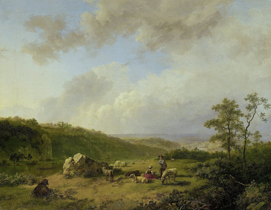 Detail of Landscape with an approaching Rainstorm by Barend Cornelis Koekkoek